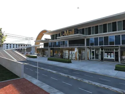 Ultra Mega City High Detail Low Poly Low-poly 3D model