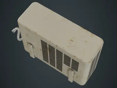 Air Conditioner 4B Low-poly 3D model