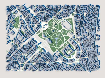 Porta Sempione Milan Italy 3D model