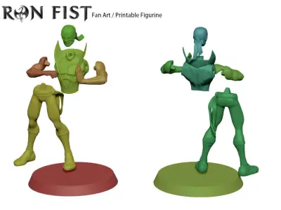 IRON FIST  printable 3D model
