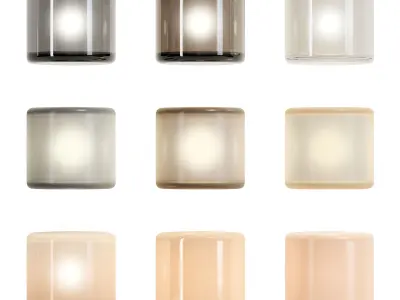 Glass material set 3D model