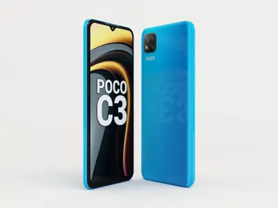xiaomi poco c3 3D model