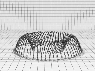 Lumion fountain - animated Low-poly 3D model