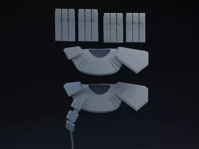 Clone Pauldron 3D print model