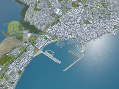 Torrevieja Spain Low-poly 3D model