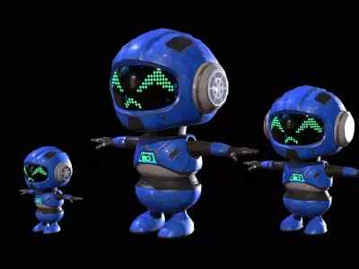 Minirobotic6Pack4 Low-poly 3D model