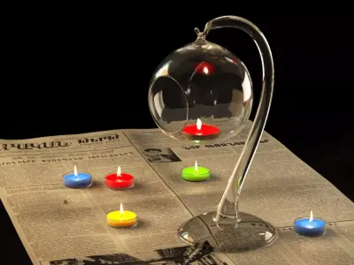 Candlestick Ball Free 3D model