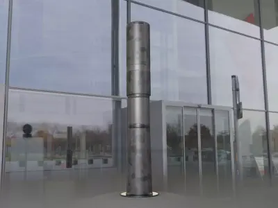 Galvanized Light-Column -29- Street-Light 9 Low-poly 3D model