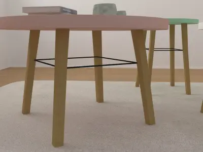 Set of Tables 3D model