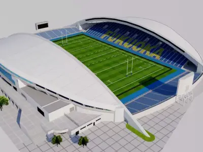 Level5 Stadium - Fukuoka 3D model