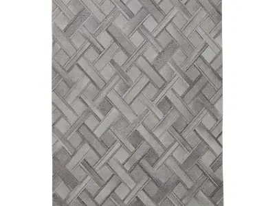 TIKA COWHIDE RUG gray 3D model
