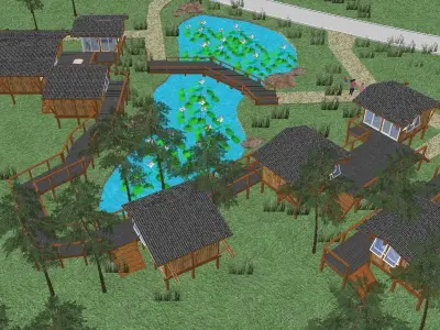 Creative Design-Holiday Cabin-014 3D model