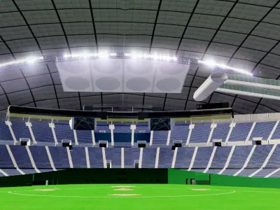 Sapporo Dome - Japan Low-poly 3D model