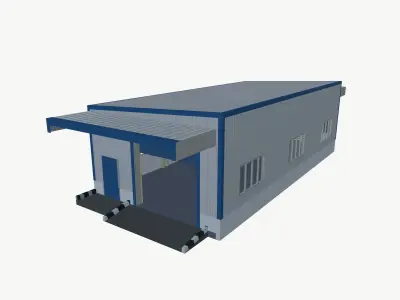 Garage shed 3D model
