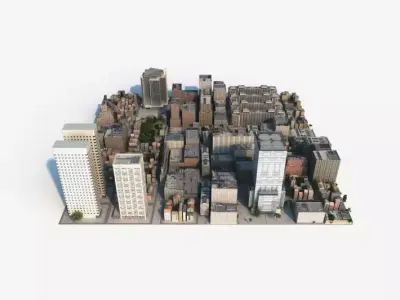 city 03 set 06 am 133 3D model