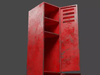 Damaged Locker 3D model