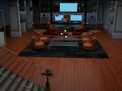 Royal Classic Office Modeling 3D model