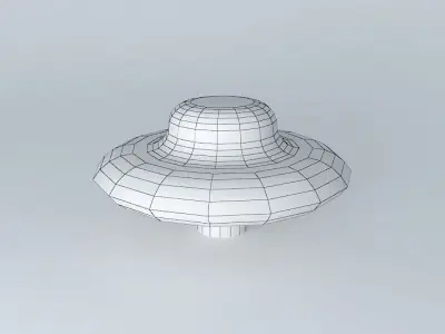 UFO with interior Free 3D model