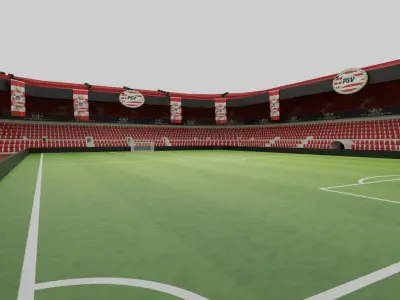PSV Eindhoven Football Stadium Low-poly 3D model
