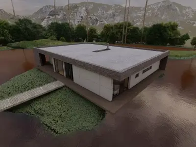 Casa Scene-villa-modern house 3D model