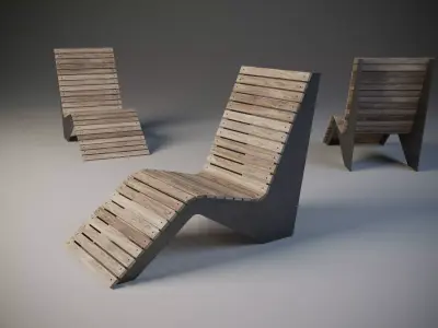 urban exterior chair 3D model