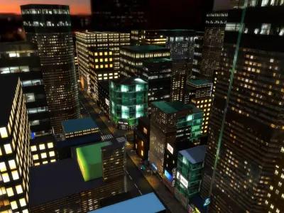 Modular City Pack Low-poly 3D model