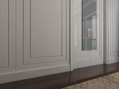 Living Room Design in Empire Style 3D model