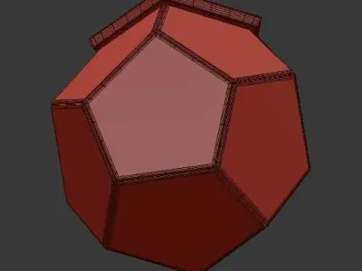Untitled glass pendant light - gold 3D model