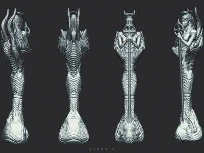 Archangel Alean PSD - Tutorial 3D model