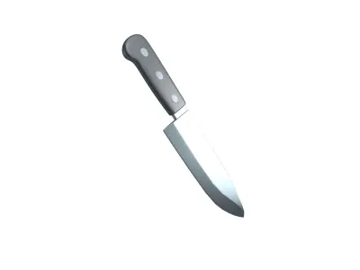 Kitchen Knife Emoji v1 004 Low-poly 3D model