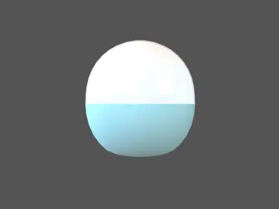 Capsule Toy v1 002 Low-poly 3D model