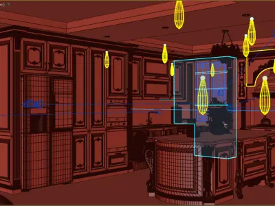 CLASSIC KITCHEN 3D model get