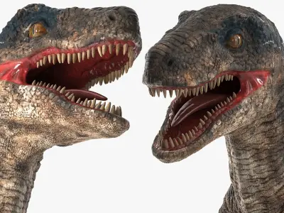  Carnivorous Dinosaurs Rigged Collection 3 