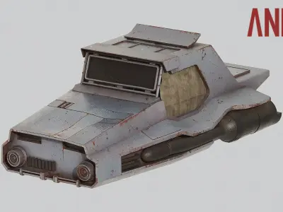 Ferrix Riot Speeder - Star Wars Andor 3D model