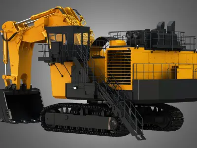 EX8000-6 - Hydraulic Mining Excavator 3D model