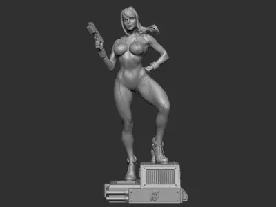 Samus Zero suit 3D Model 3D print model