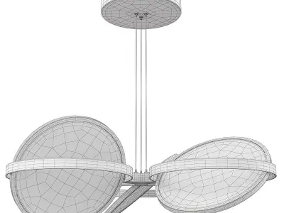 PALO ALTO CHANDELIER Low-poly 3D model