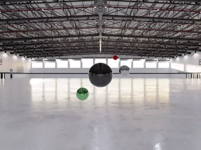 HDRI v1 - Exhibition Hall Interior 7 - 16384x8192 Texture