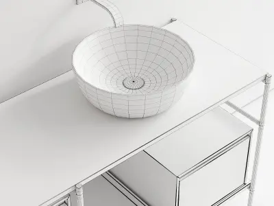 Nic Design Velo 131 Vanity unit 3D model