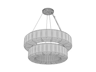 Belmont 20 Light 37 Inch Chandelier 3D model