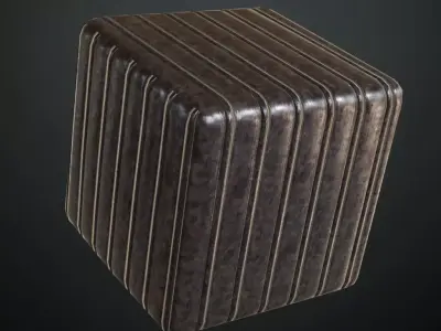 Industrial Galvanized Corrugated Steel PBR Seamless Texture