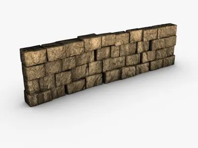 Stone Wall 3D model