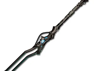 Ice Blade Low-poly 3D model