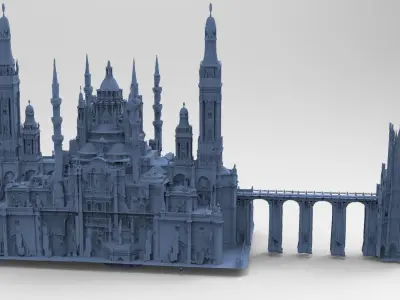 Fantasy city Coronation chambers 3D model