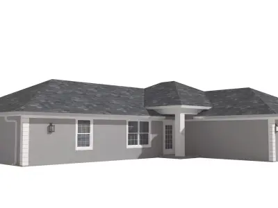 House-023 Low Poly 3D model