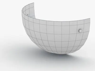 1475 - Bra Lamp Low-poly 3D model