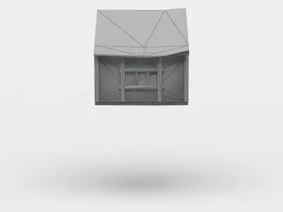 House oriel Low-poly 3D model