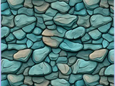 Stylized Stone Floor Seamless Texture Texture 18
