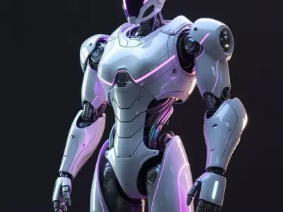 sci fi robo Low-poly 3D model