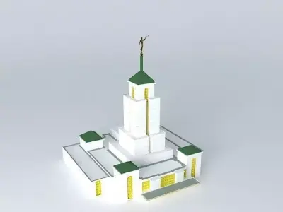 LDS. Templo Mormon, Cochabamba Bolivia  82nd. Operating Temple Free 3D model